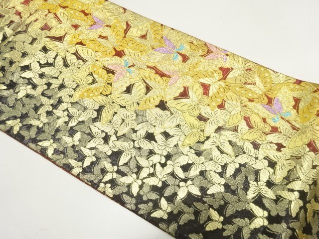 JAPANESE FUKURO OBI FOR FURISODE / WOVEN BUTTERFLY